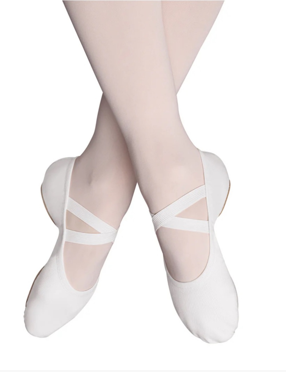 BLOCH performs White Ballet Slippers s0284L sz 8.5 C new